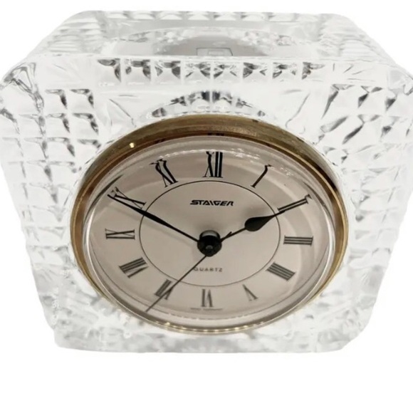 Staiger West Germany Crystal Desk Clock - Picture 3 of 6
